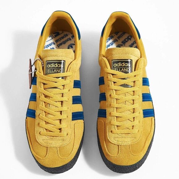 Adidas Elland SPZL 6 US 5.5 UK Spice Yellow Ash Blue SS20 Spezial Leeds United main image 8
